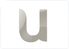 Stylized letter U logo in a minimalist design, featuring a smooth and modern appearance, suitable for branding and corporate identity.